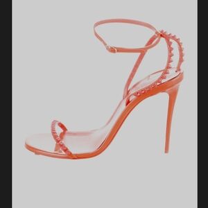 Christian Louboutin Spiked Coral Heels